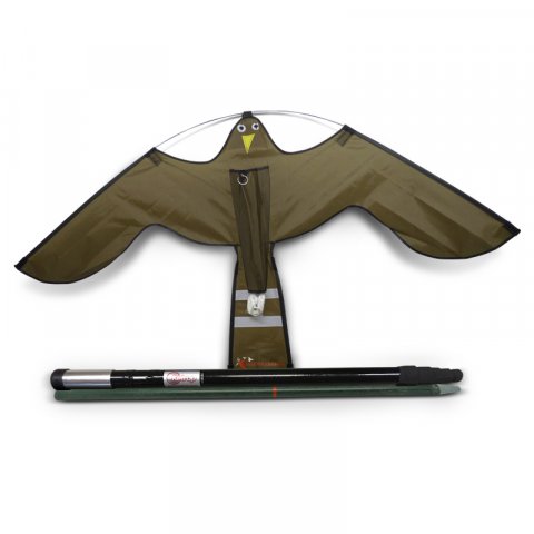 261 Hawk kite 10 meter black pole