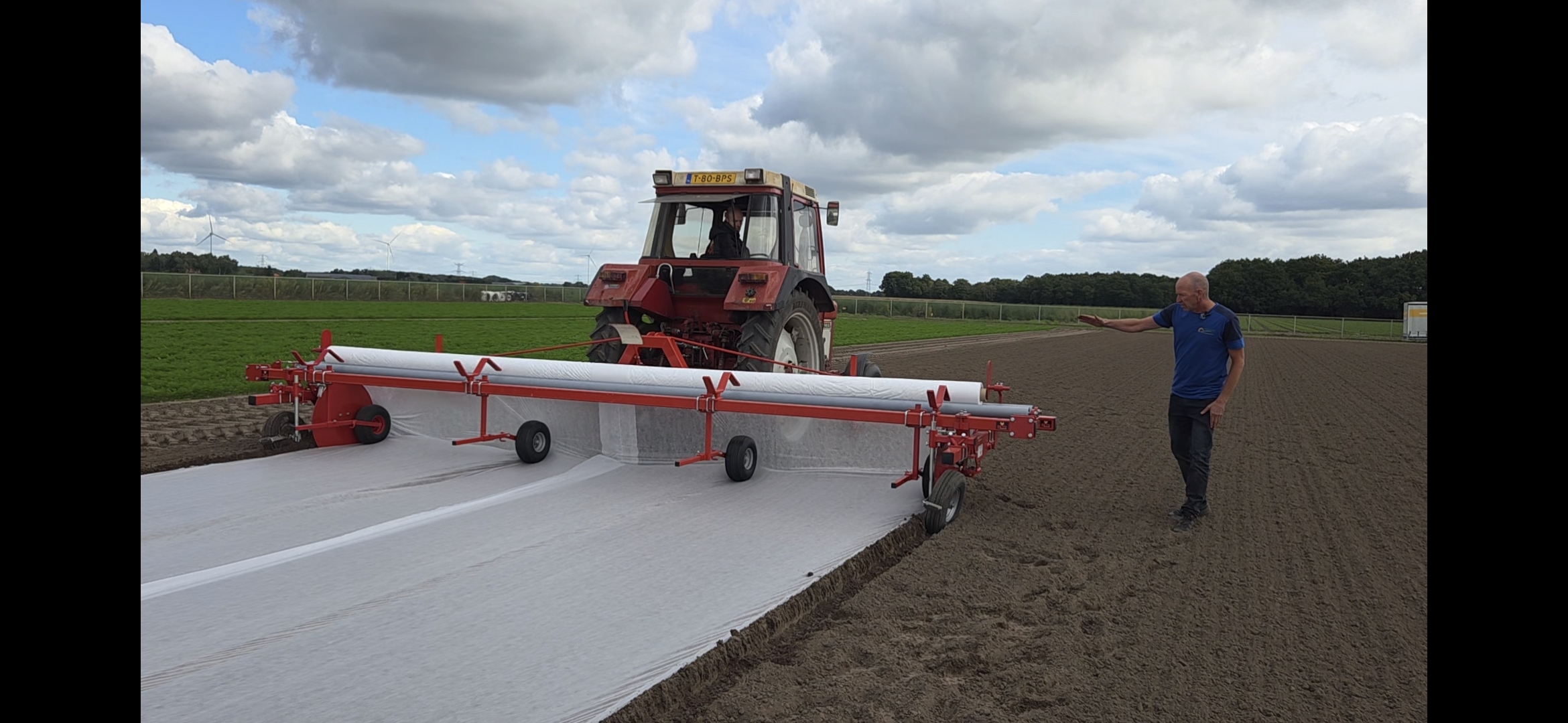 Aut. vliesdoek leggen 6 meter